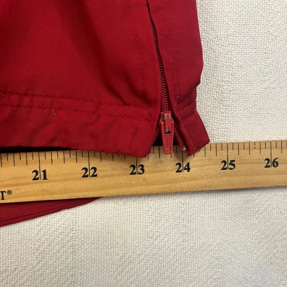 Adidas Arkansas Razorbacks Football Quarter Zip Windbreaker Jacket Mens XL Red